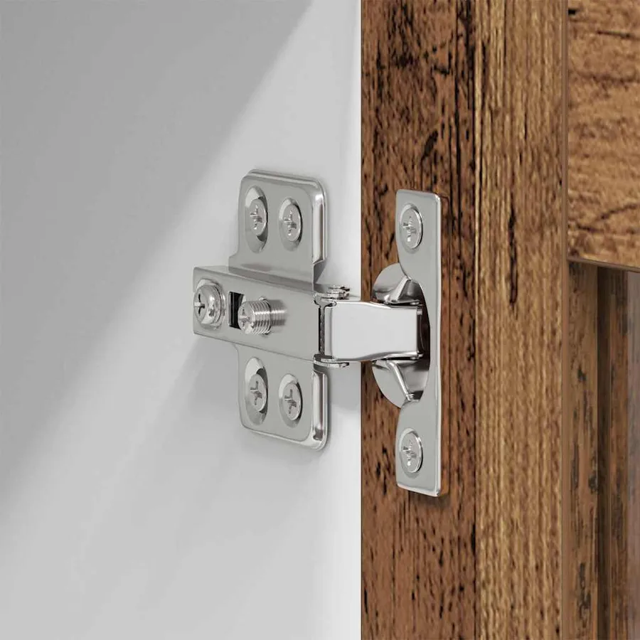 Armoire suspendue avec porte 2 pcs Bois ancien 40 x 31 x 80 cm - 10