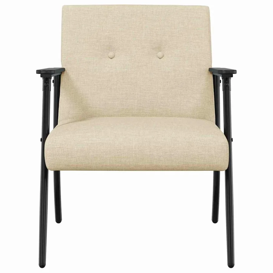 fauteuil Crème tissu - 4