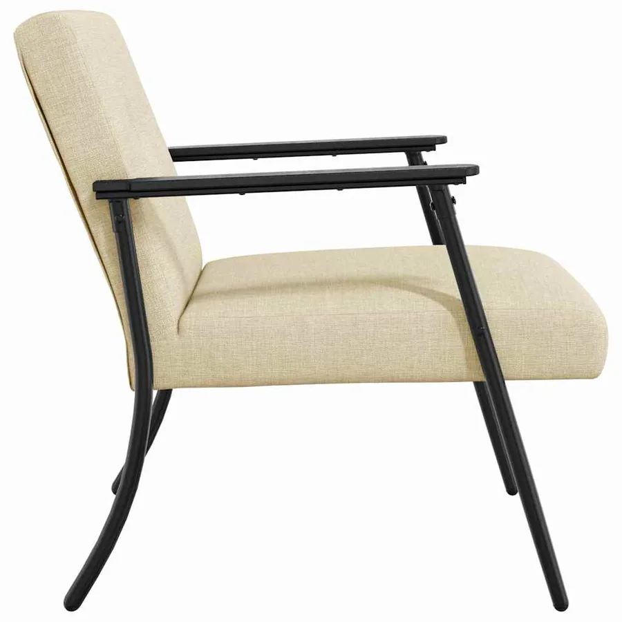 fauteuil Crème tissu - 5