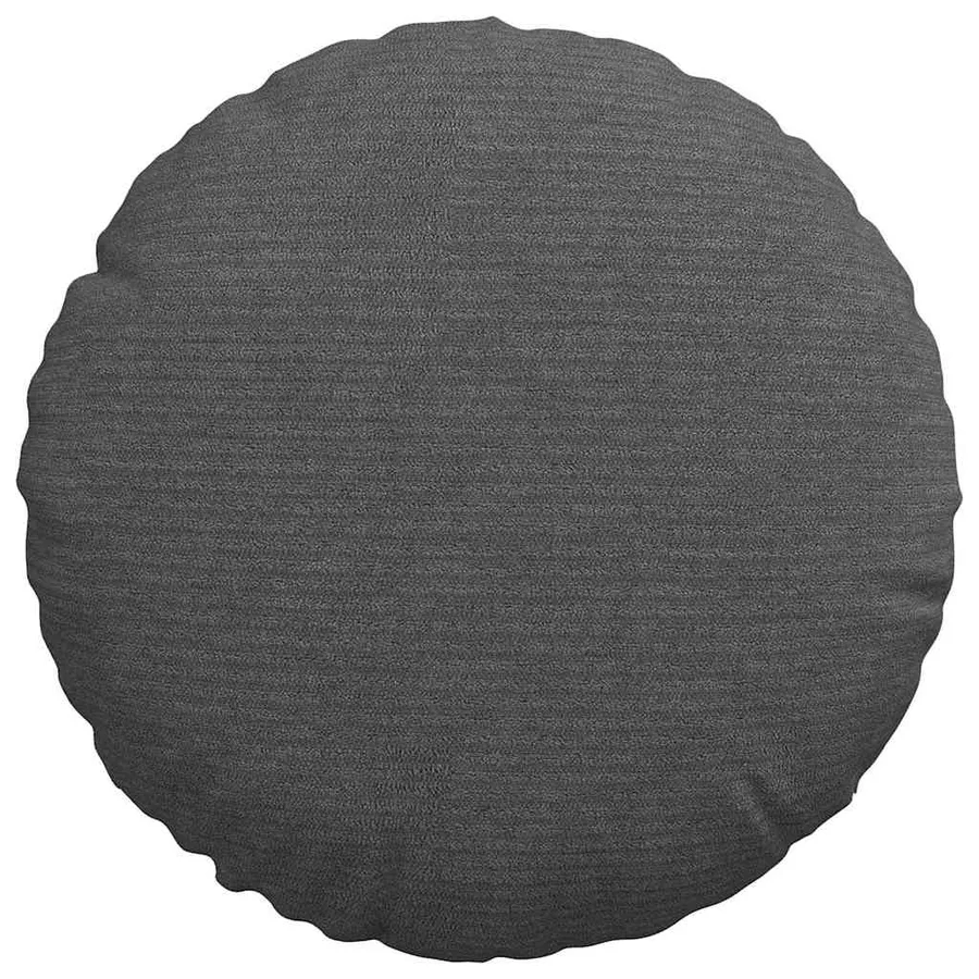 Coussins de siège 2 pcs Gris foncé Ø30 x 13 cm - 6