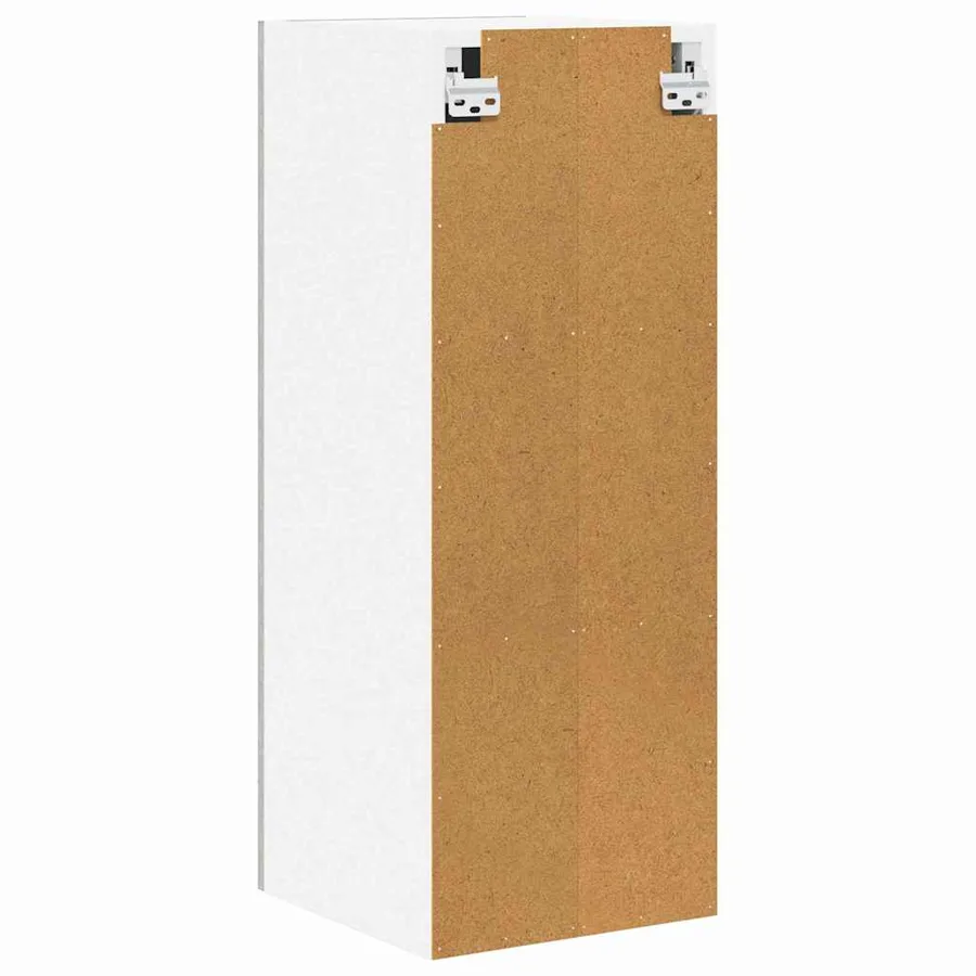 Armoire suspendue 2 pcs Gris béton et Blanc 30 x 31 x 80 cm - 9