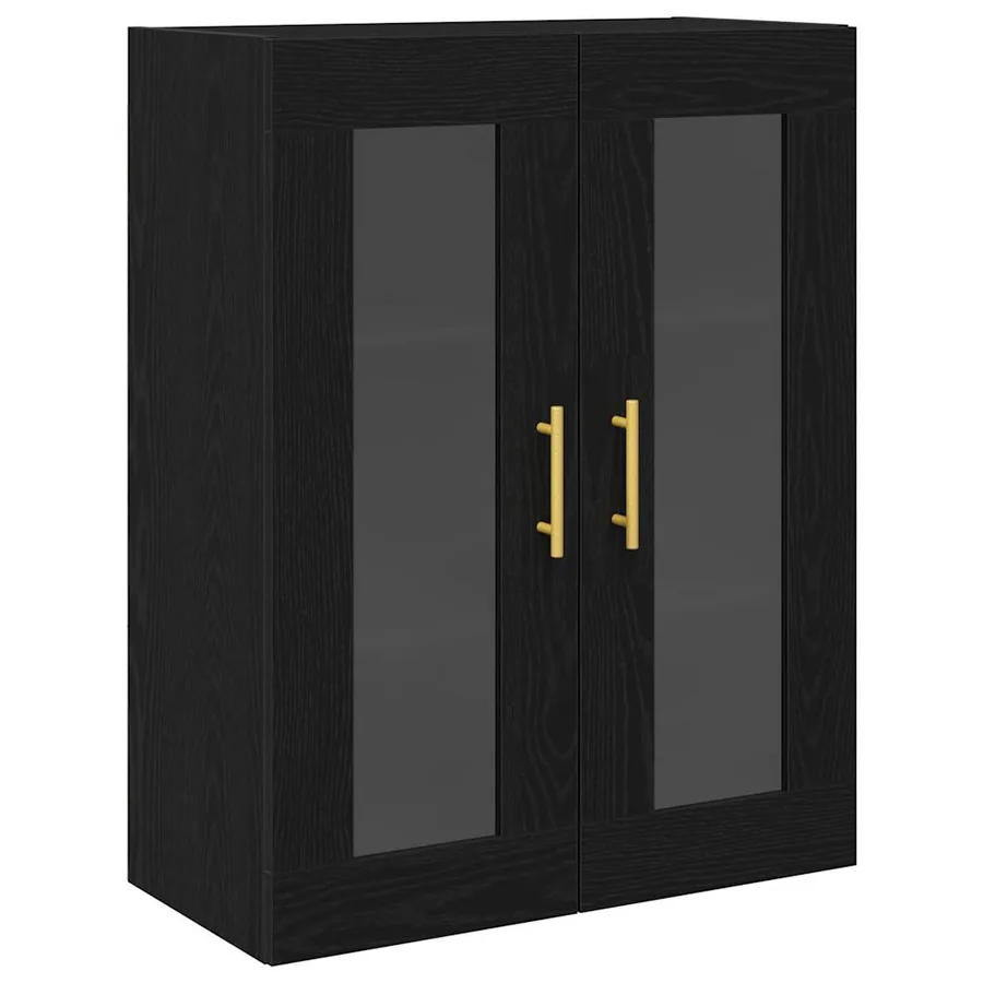 Haut Armoire 2 pcs Chêne noir Bois d'ingénierie - 7