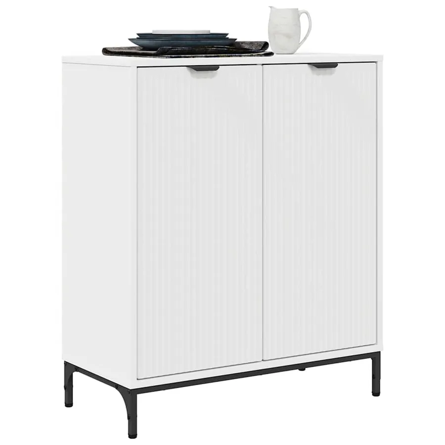 Buffet Blanc 69,5 x 33 x 82 cm Bois d'ingénierie - 3