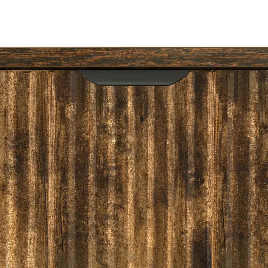 Buffet Chêne fumé 79,5 x 33 x 82 cm Bois d'ingénierie - 9