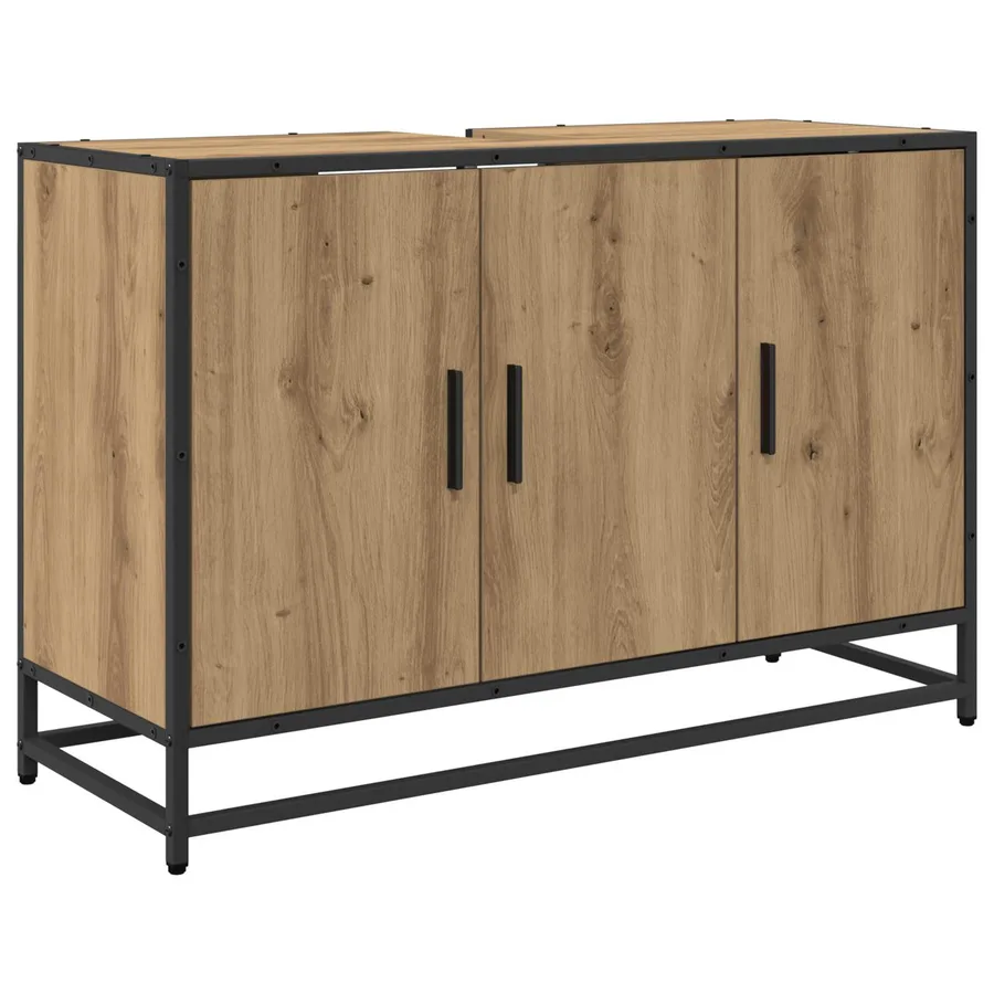 Ensemble de mobilier de salle de bain 2 pc Chêne artisanal - 5