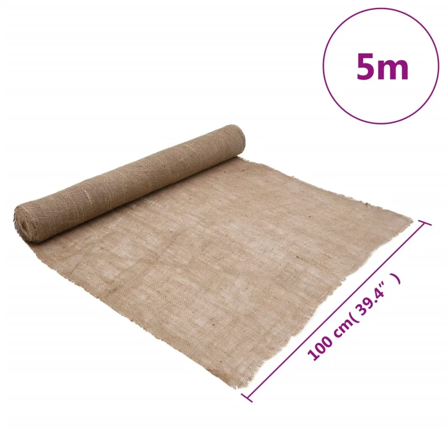 Rouleau de jute 1x5 m 100 % jute 200 g/m² - 7
