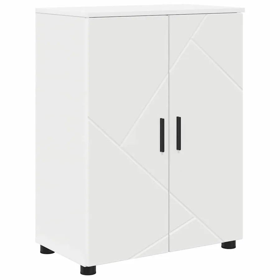 Ensemble de mobilier de salle de bain avec tiroir 4 pcs Blanc - 7