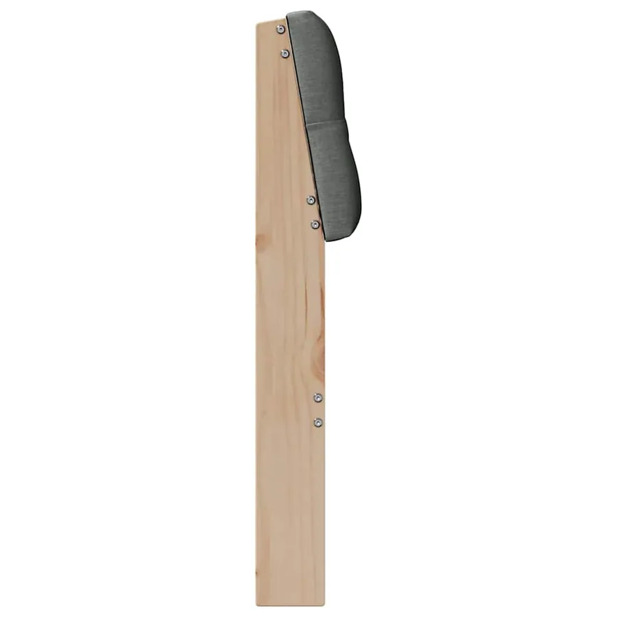 Tête de lit capitonnée Gris foncé 100 cm Pin massif - 5