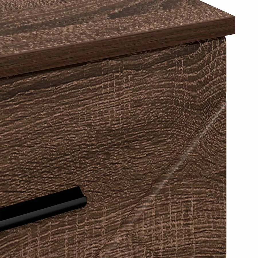 Cabinet de chevet avec tiroir Chêne marron 38 x 38 x 66 cm - 10
