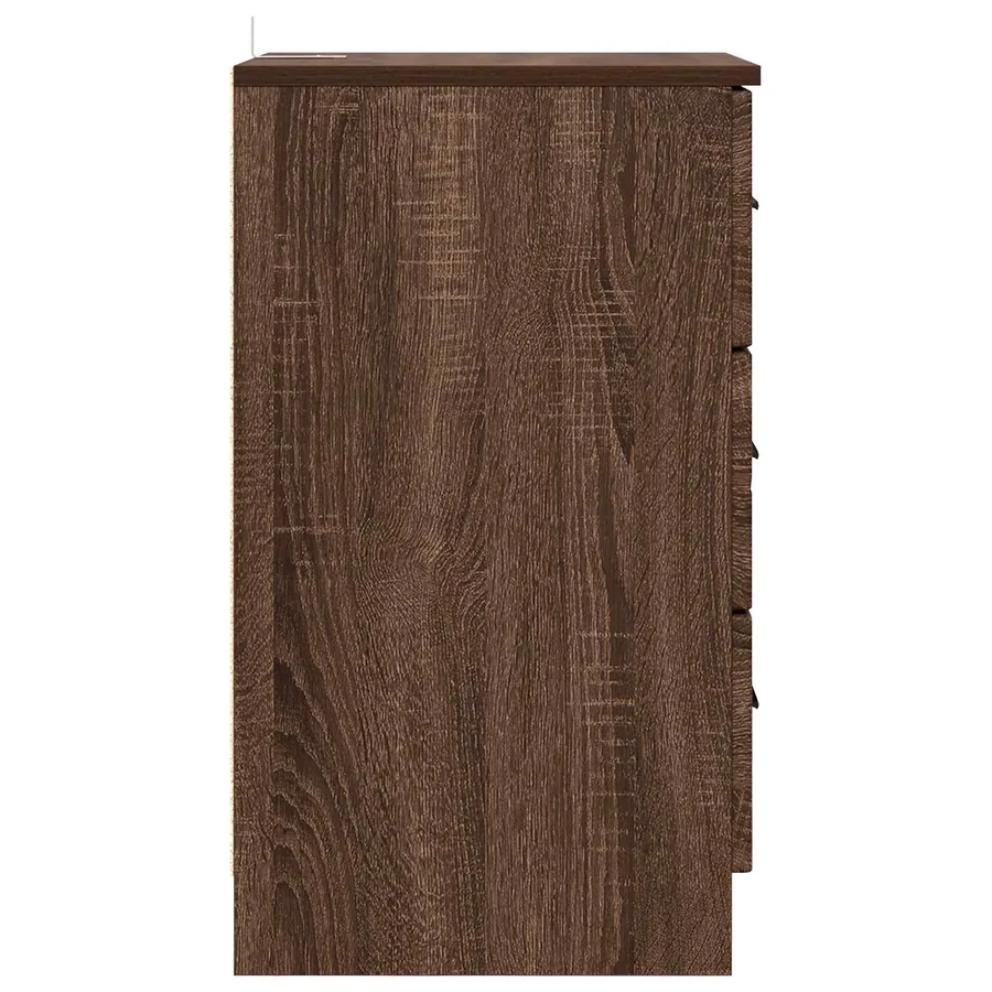 Cabinet de chevet avec tiroir Chêne marron 38 x 38 x 66 cm - 7