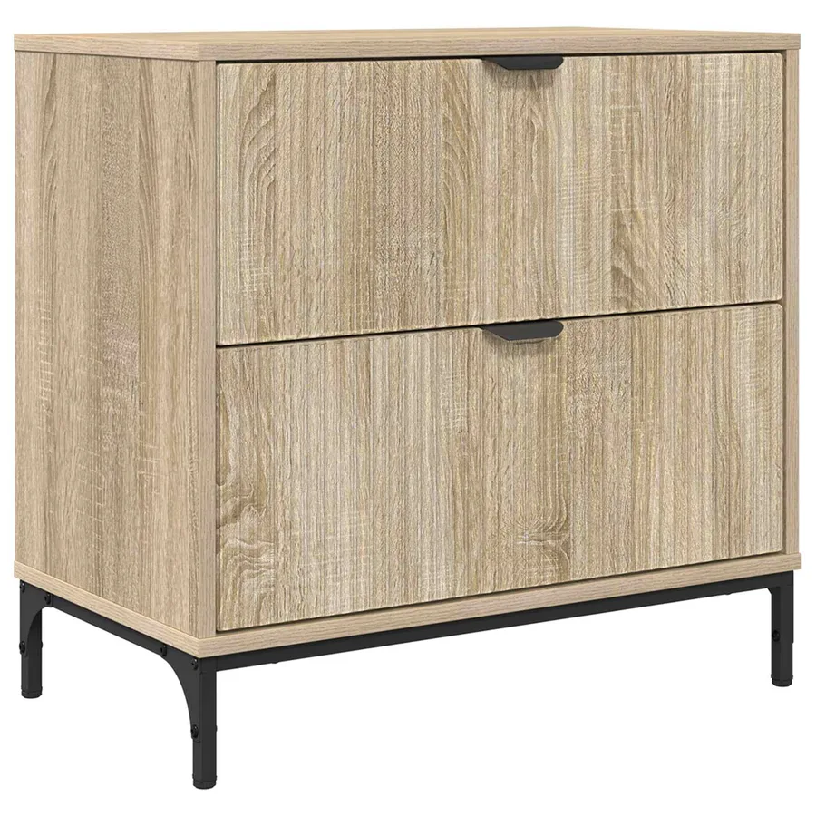 Table de chevet avec tiroir Chêne sonoma 63,5 x 36 x 61 cm - 2