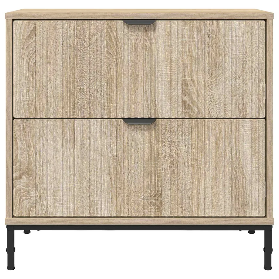 Table de chevet avec tiroir Chêne sonoma 63,5 x 36 x 61 cm - 6