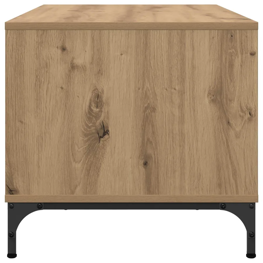 Table basse Chêne artisanal 90 x 49 x 46 cm Bois d'ingénierie - 7