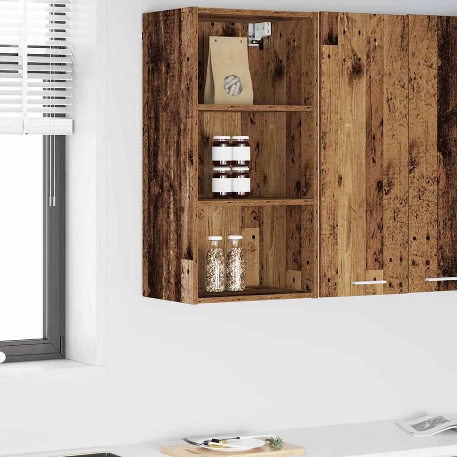 Armoire suspendue avec stockage Bois ancien 40 x 29,5 x 80 cm