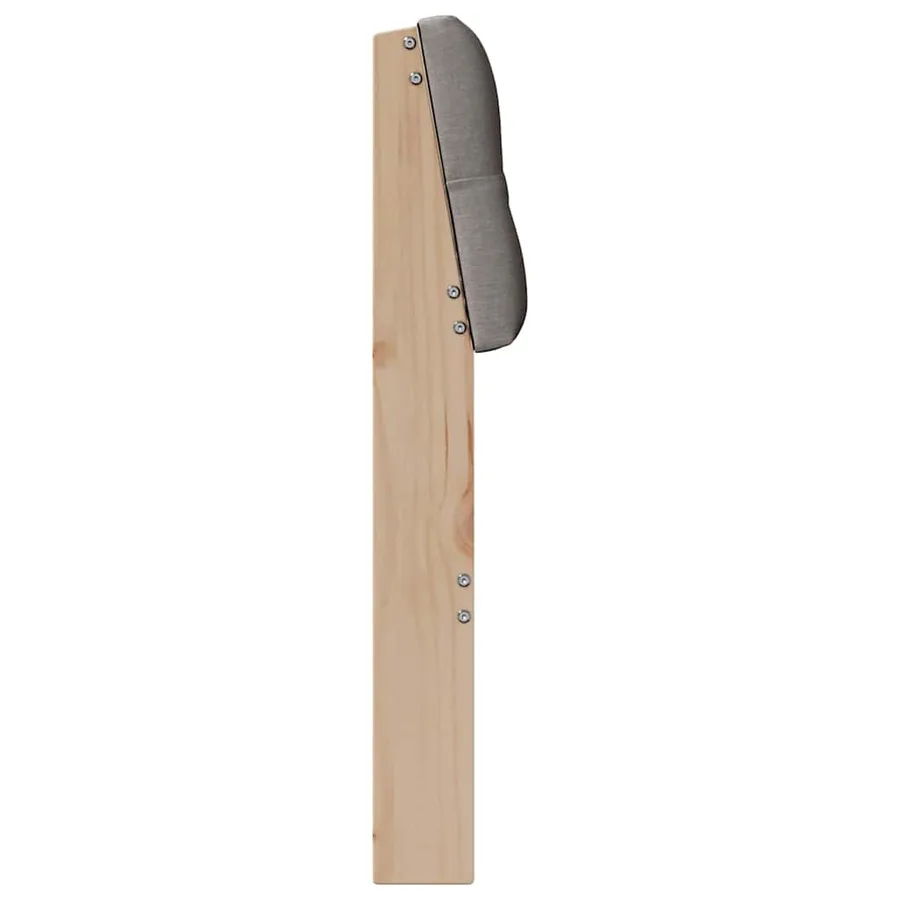 Tête de lit capitonnée Taupe 100 cm Pin massif - 5