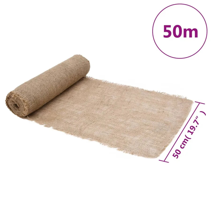 Rouleau de jute 0,5x50 m 100 % jute 200 g/m² - 7