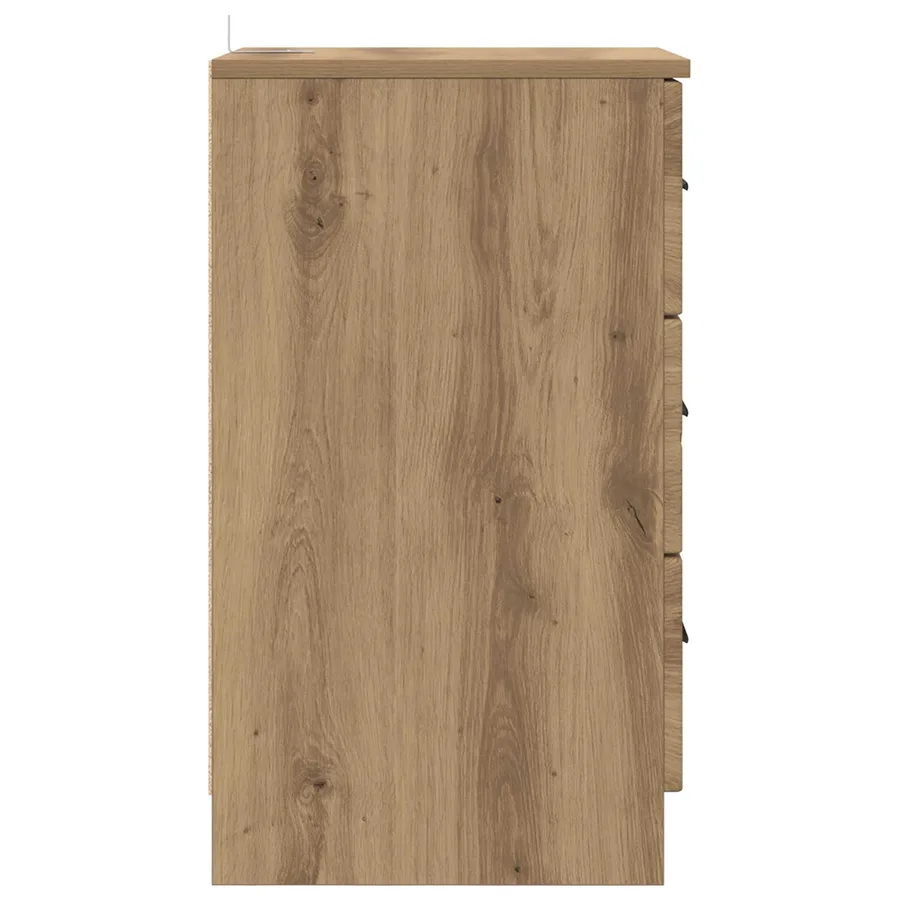 Cabinet de chevet chêne artisanal 38 x 38 x 66 cm - 7
