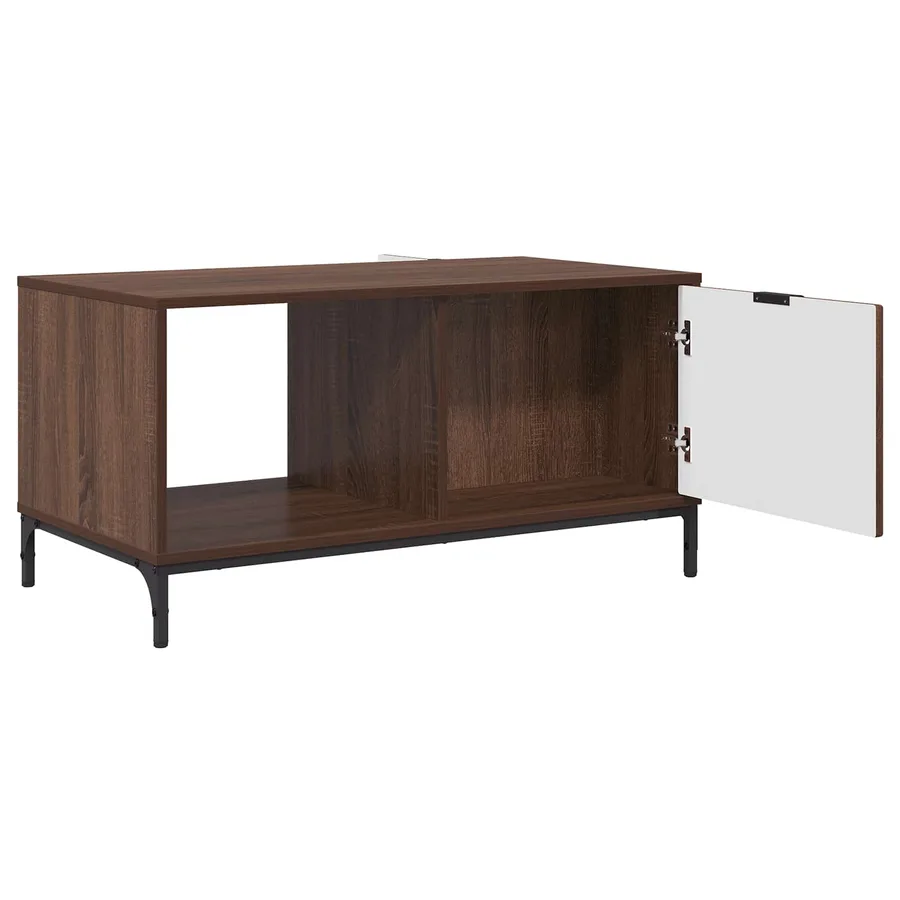 Table basse Chêne brun 90 x 49 x 46 cm Bois d'ingénierie - 5