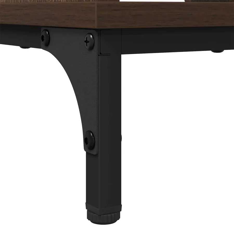 Table basse Chêne brun 90 x 49 x 46 cm Bois d'ingénierie - 8