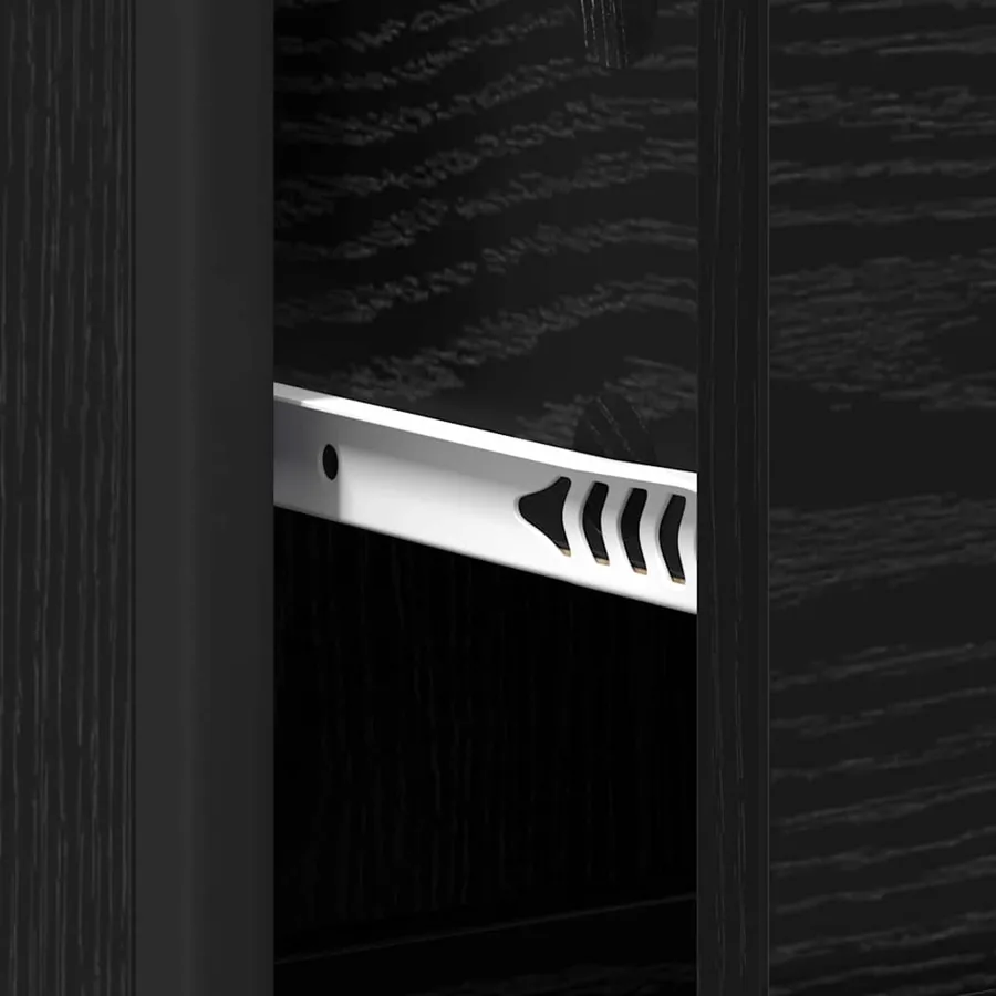 Ensemble de mobilier de salle de bain 4 pcs Chêne noir - 12