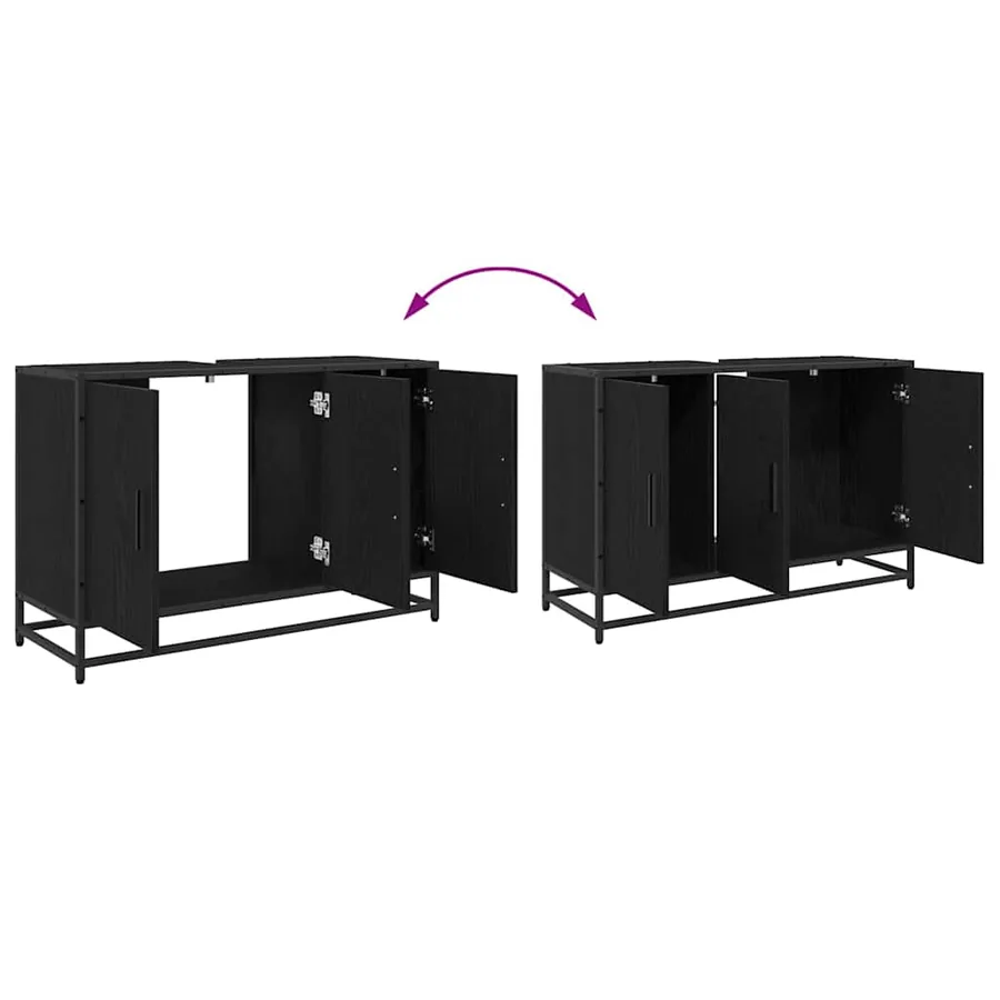 Ensemble de mobilier de salle de bain 3 pc Chêne artisanal - 13