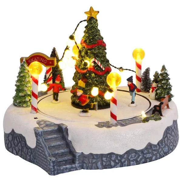 Décoration de village de Noël Multicolore 22 x 21,5 x 17 cm