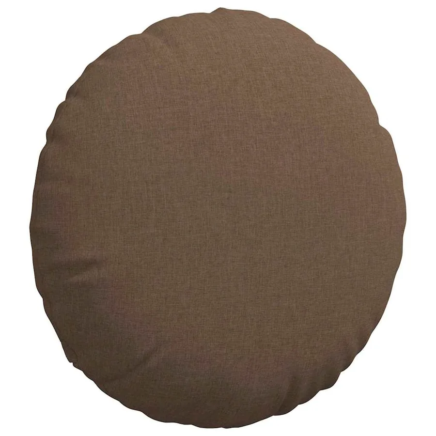 Coussins de siège 2 pcs Marron Ø60 x 21 cm tissu - 5
