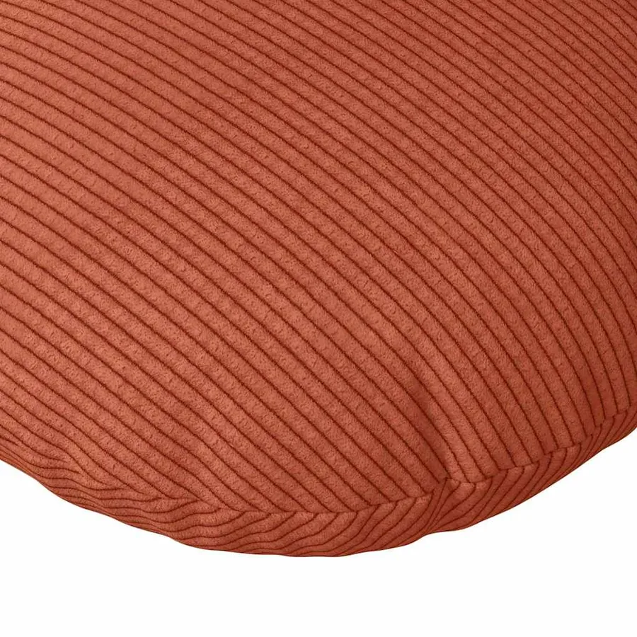 Coussins de siège 2 pcs Rouge orange Ø50 x 19 cm - 7