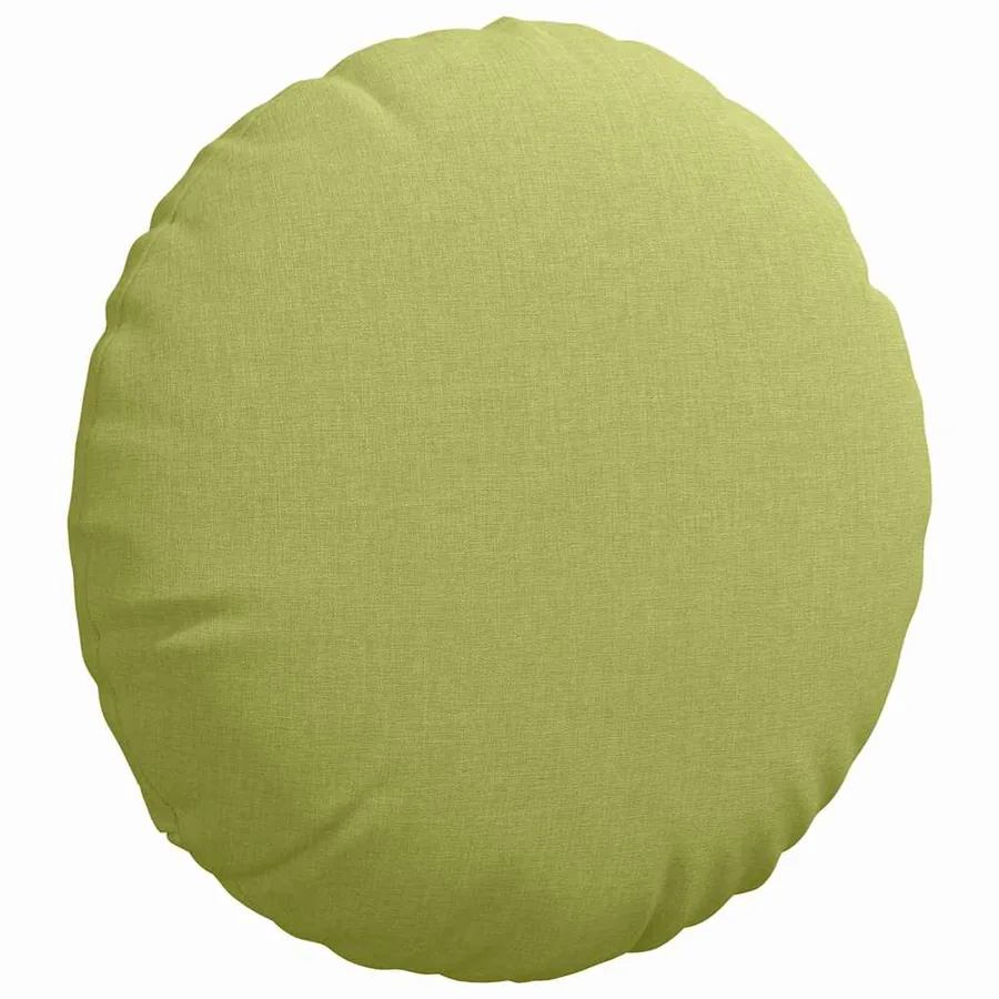 Coussins de siège 2 pcs Vert clair Ø40 x 13 cm tissu - 5