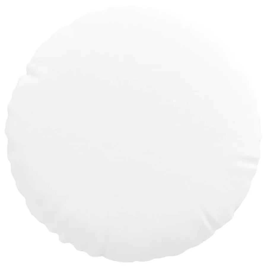 Coussins de siège 2 pcs Blanc Ø30 x 13 cm tissu - 6