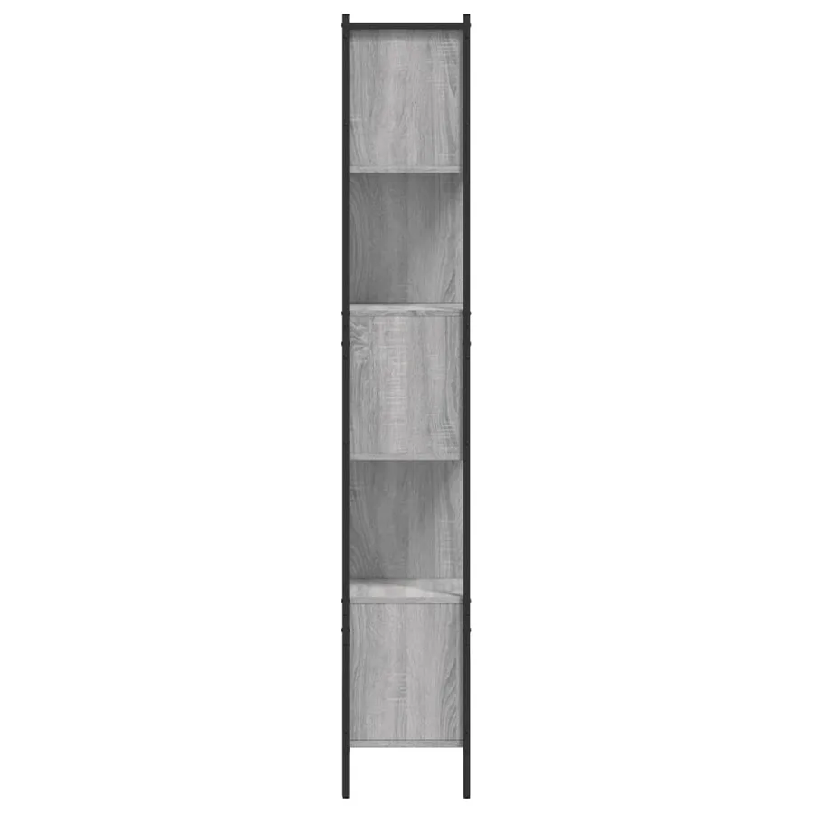Bibliothèque sonoma gris 102x28x172 cm bois d'ingénierie - 6