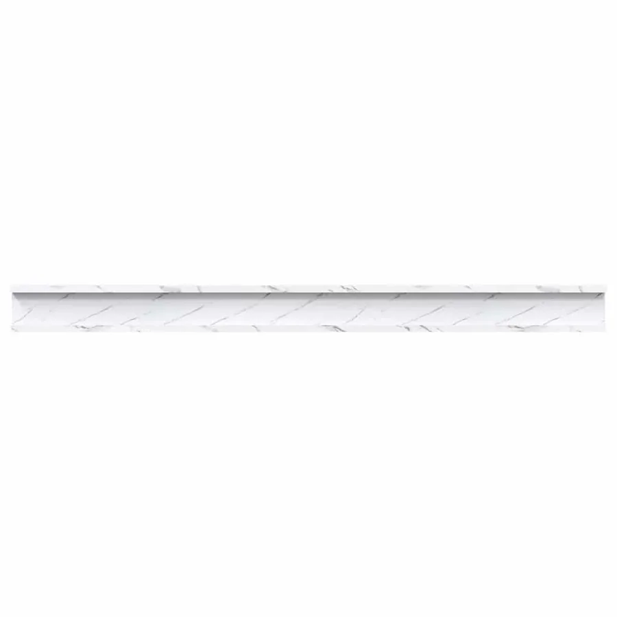 Étagère Murale Montage mural 4 pcs Marbre blanc 115 x 9 x 3 cm - 8