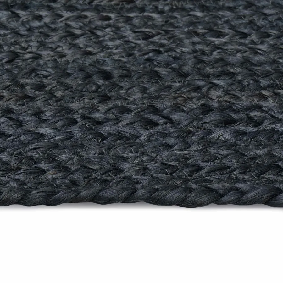 Tapis de surface Rectangulaire Gris foncé 80 x 200 cm Jute - 3