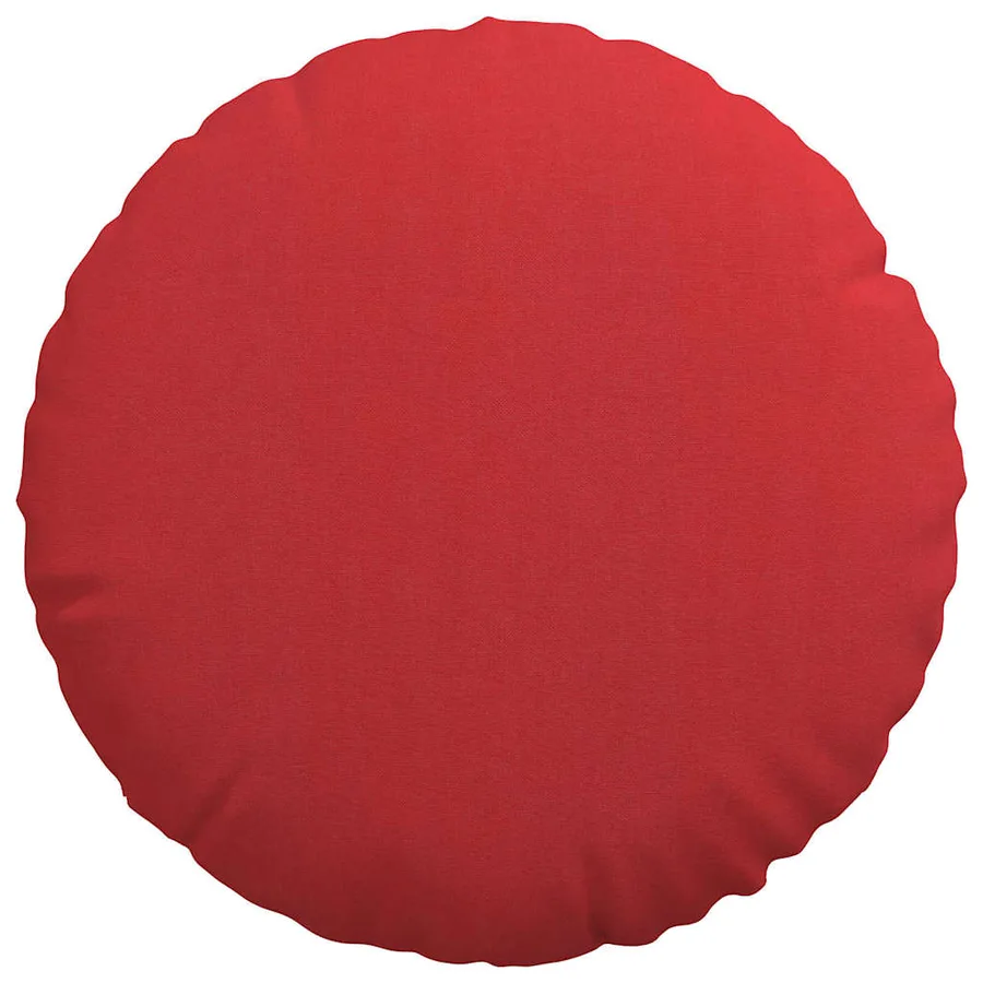 Coussins de siège 2 pcs Rouge Ø40 x 13 cm tissu - 6
