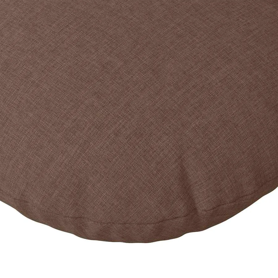 Coussins de siège 2 pcs Marron Ø40 x 13 cm tissu - 7