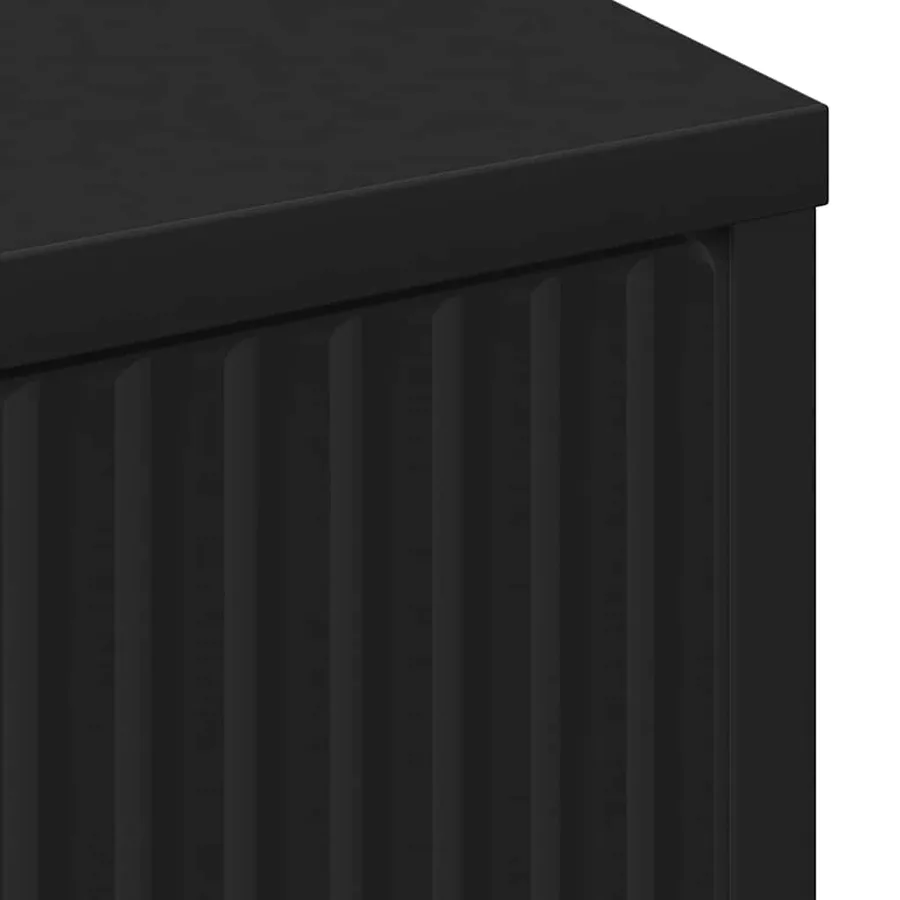 Cabinet de salle de bain avec tiroir Noir 39,5 x 36 x 88 cm - 11