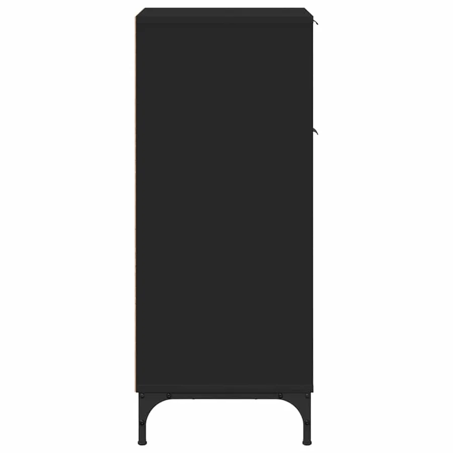 Cabinet de salle de bain avec tiroir Noir 39,5 x 36 x 88 cm - 7