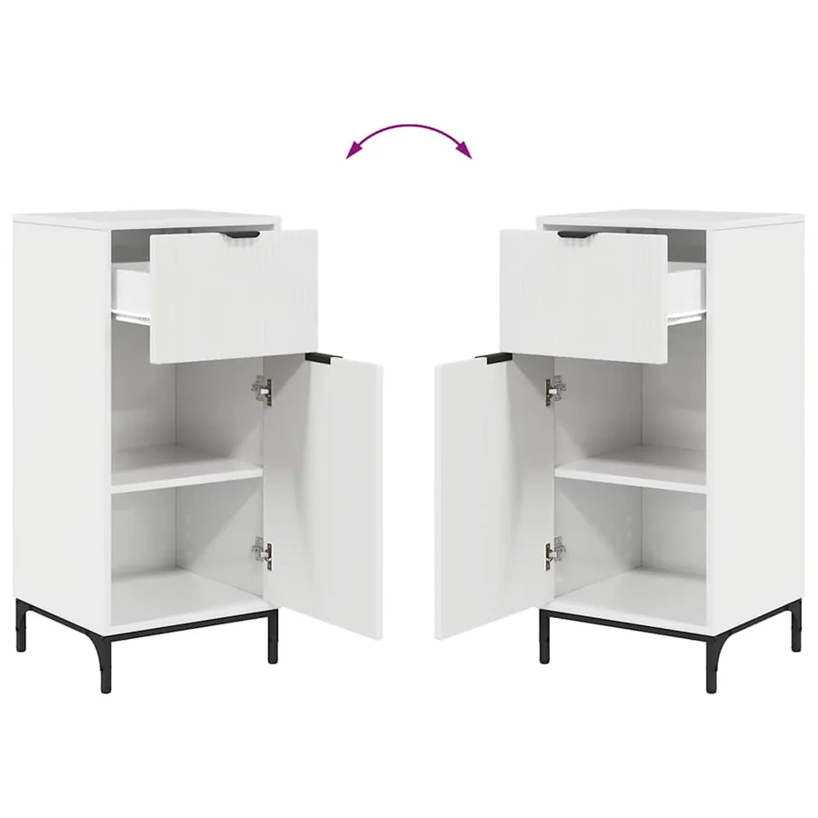 Ensemble de mobilier de salle de bain 2 pcs Blanc brillant - 8