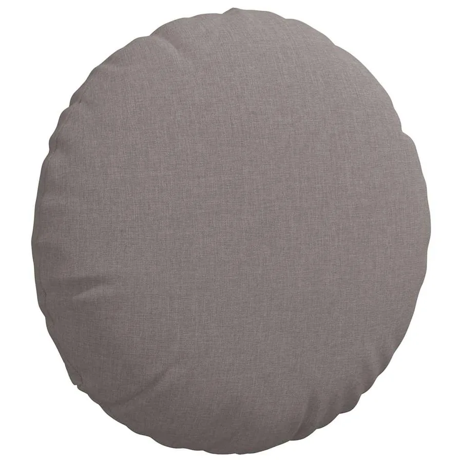 Coussins de siège 2 pcs Taupe Ø40 x 13 cm tissu - 5