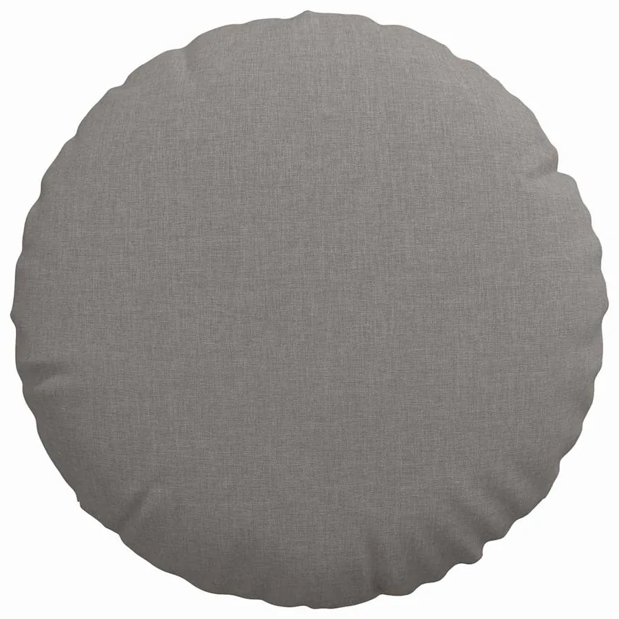 Coussins de siège 2 pcs Taupe Ø40 x 13 cm tissu - 6