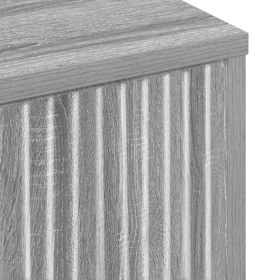 Buffet Gris Sonoma 69,5 x 33 x 82 cm Bois d'ingénierie - 11