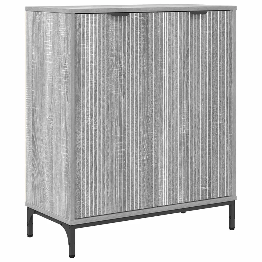 Buffet Gris Sonoma 69,5 x 33 x 82 cm Bois d'ingénierie - 2