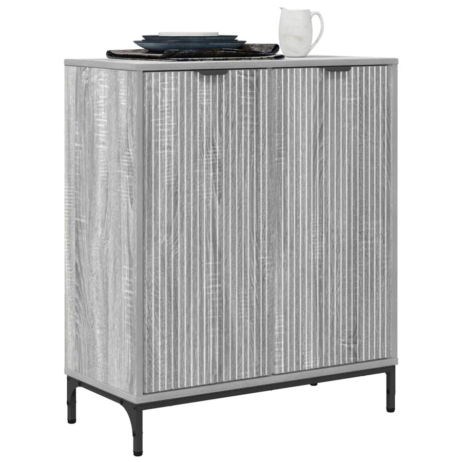 Buffet Gris Sonoma 69,5 x 33 x 82 cm Bois d'ingénierie - 3