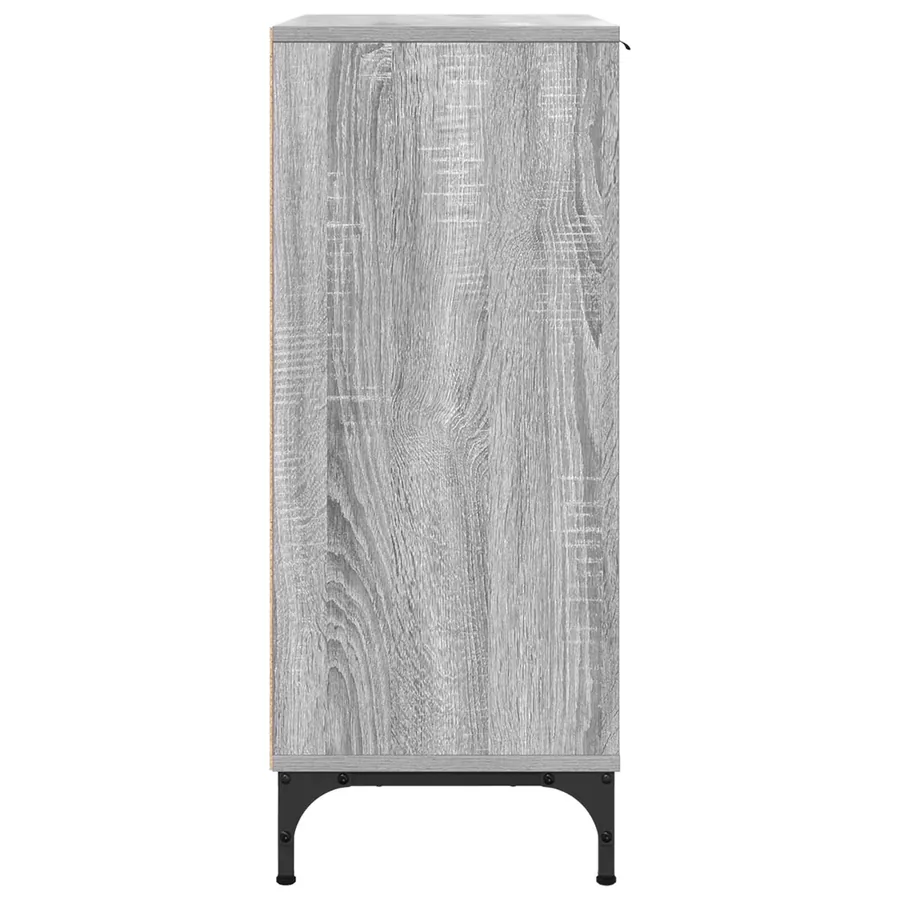 Buffet Gris Sonoma 69,5 x 33 x 82 cm Bois d'ingénierie - 7