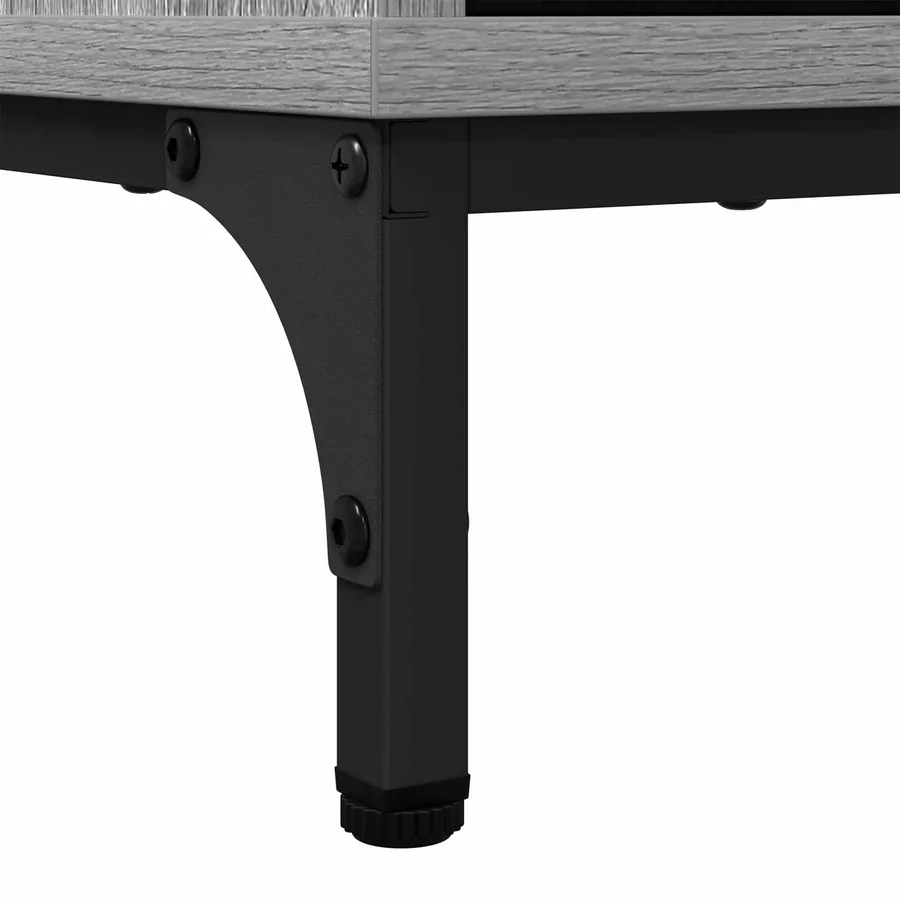 Buffet Gris Sonoma 69,5 x 33 x 82 cm Bois d'ingénierie - 8