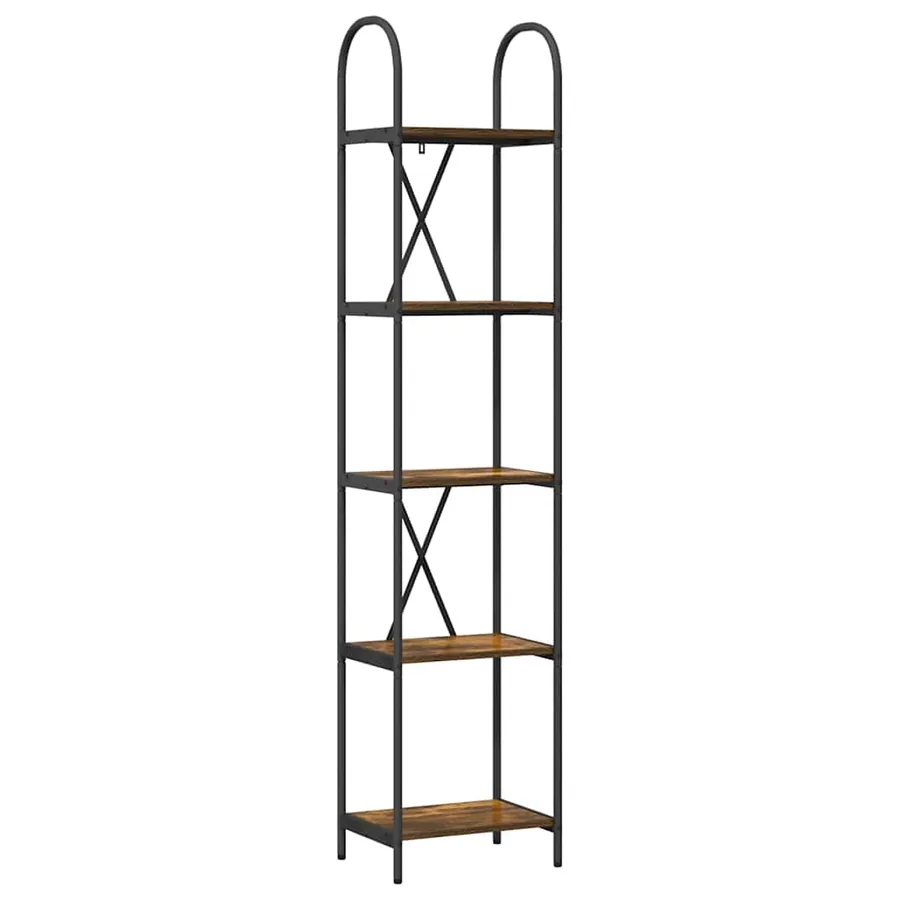 Étagère Chêne fumé 40 x 30 x 183 cm Bois d'ingénierie - 2