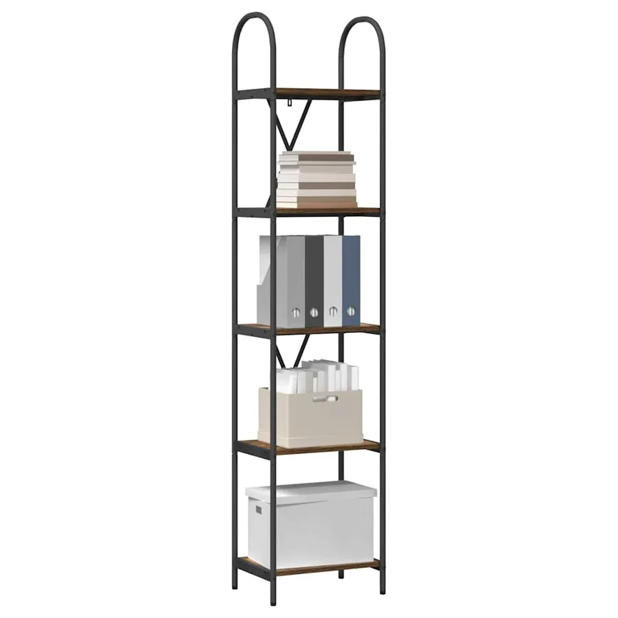 Étagère Chêne fumé 40 x 30 x 183 cm Bois d'ingénierie - 3