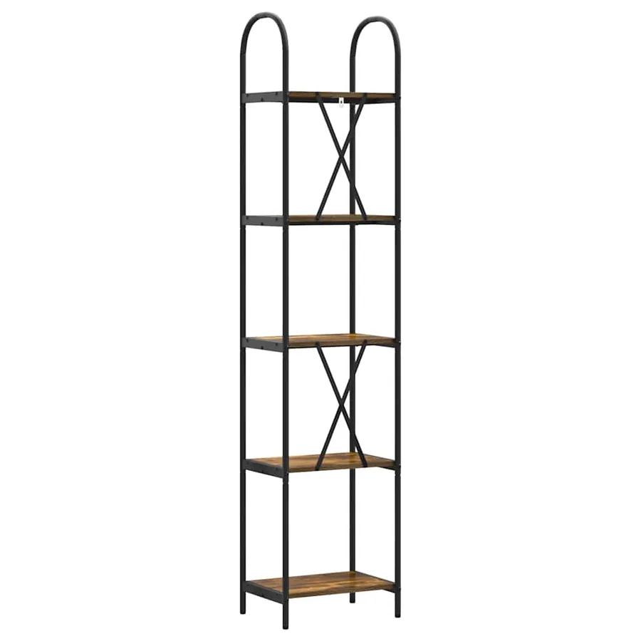 Étagère Chêne fumé 40 x 30 x 183 cm Bois d'ingénierie - 7