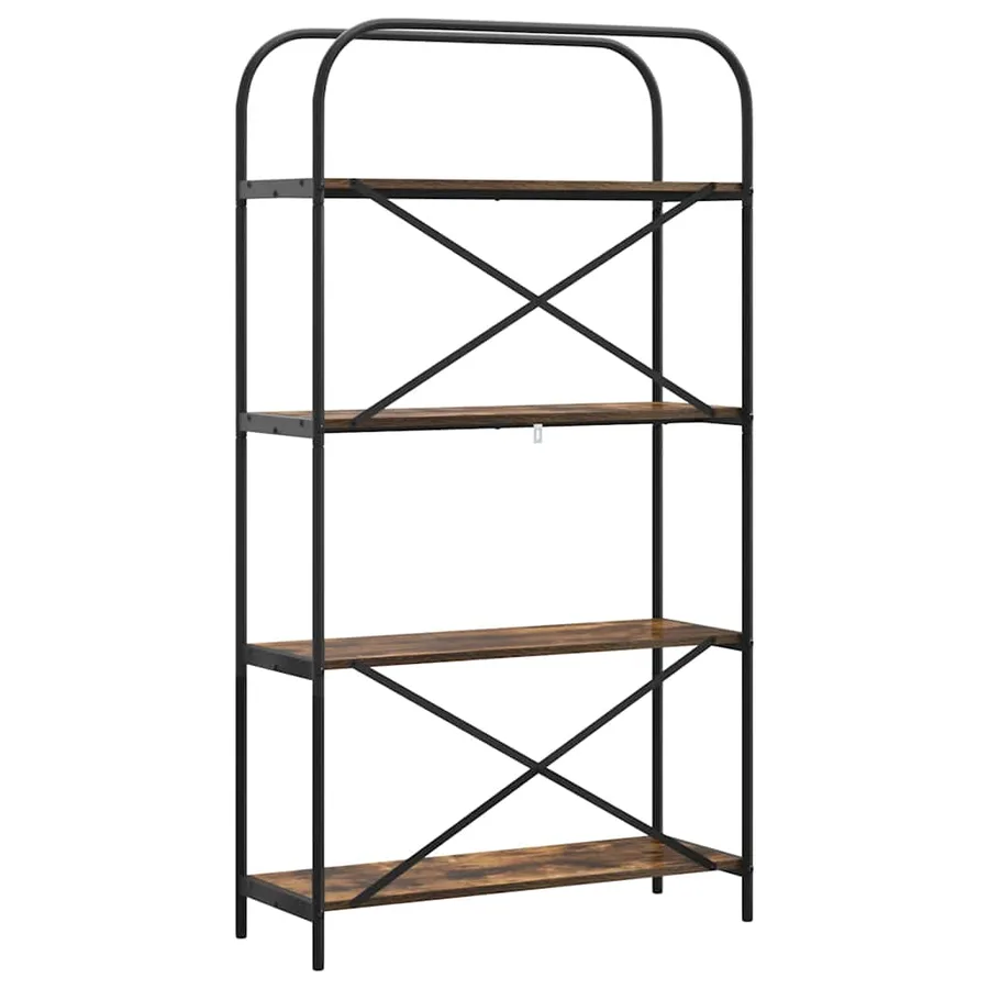 Étagère Chêne fumé 80 x 30 x 146 cm Bois d'ingénierie - 7