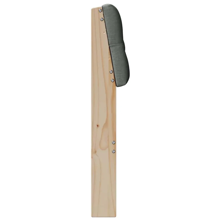 Tête de lit capitonnée Gris foncé 160 cm Pin massif - 5